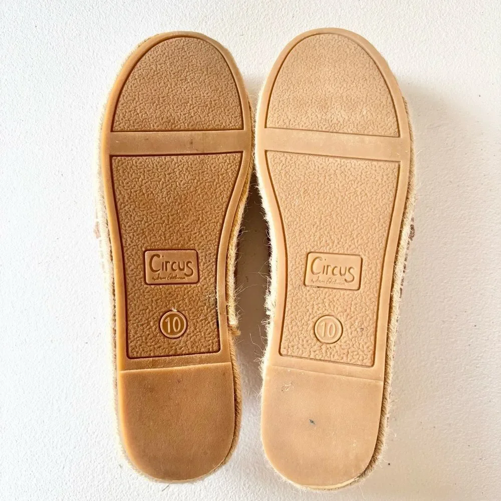 Circus by Sam Edelman Christina Brown Microsuede Espadrilles Shoes Women’s 10